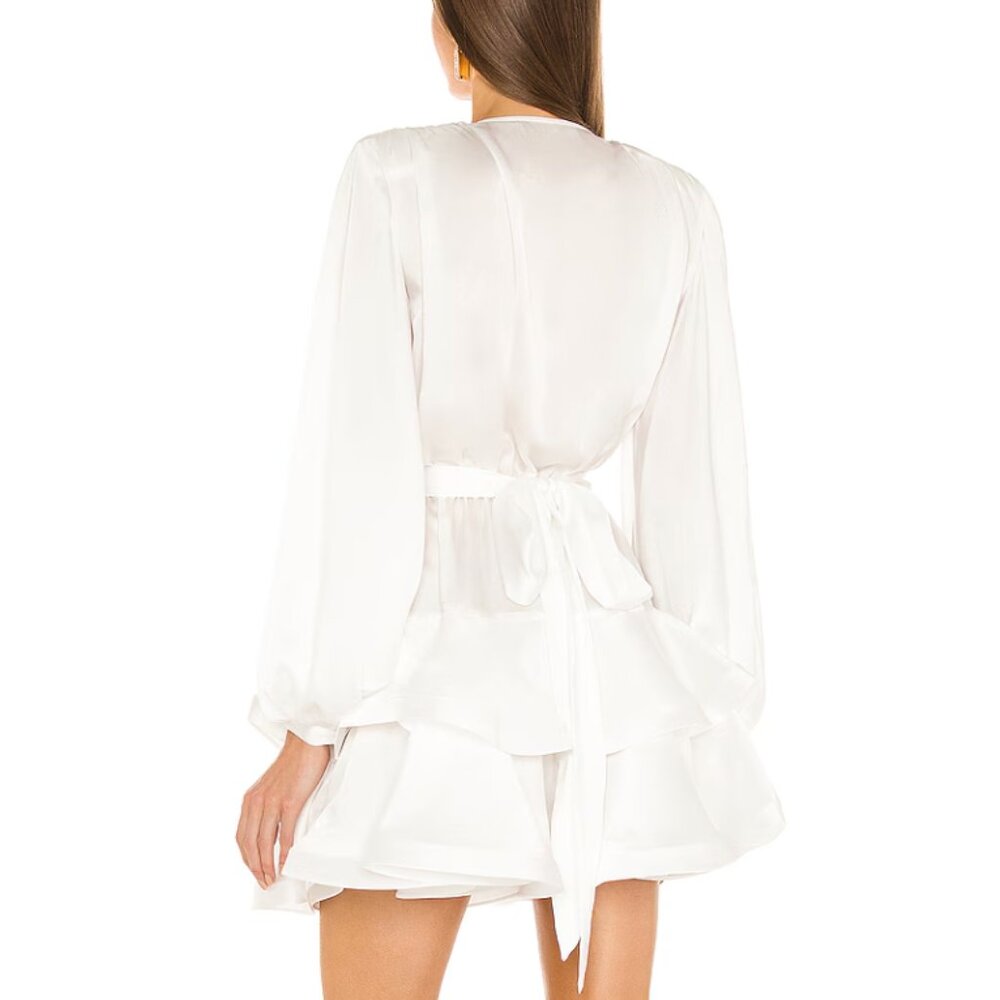 Bronx and Banco Bedouin Mini Dress in White size medium - Picture 3 of 9